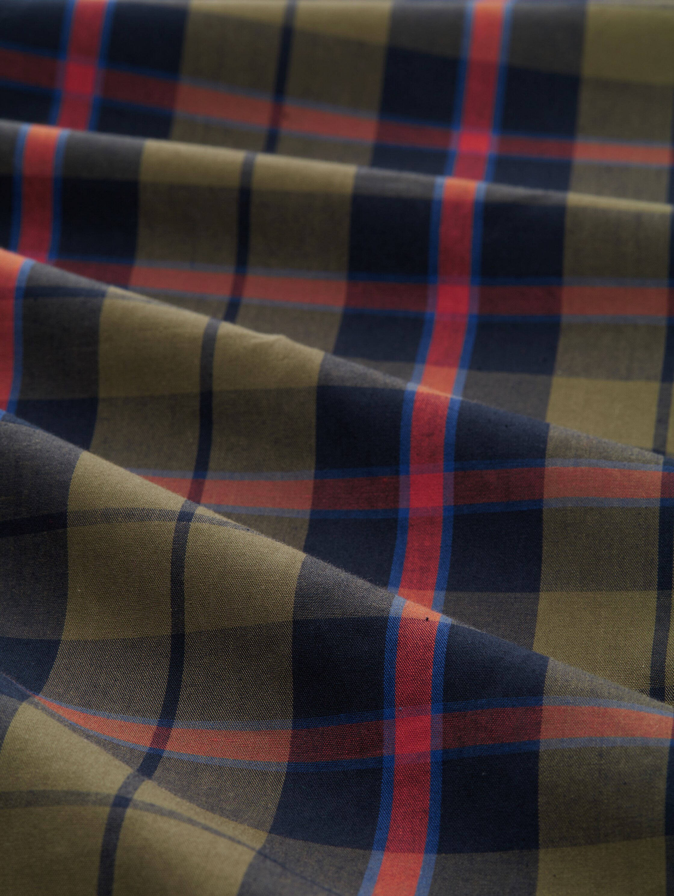 Pantalon de pyjama à carreaux - green-medium-check - Vue de la matière