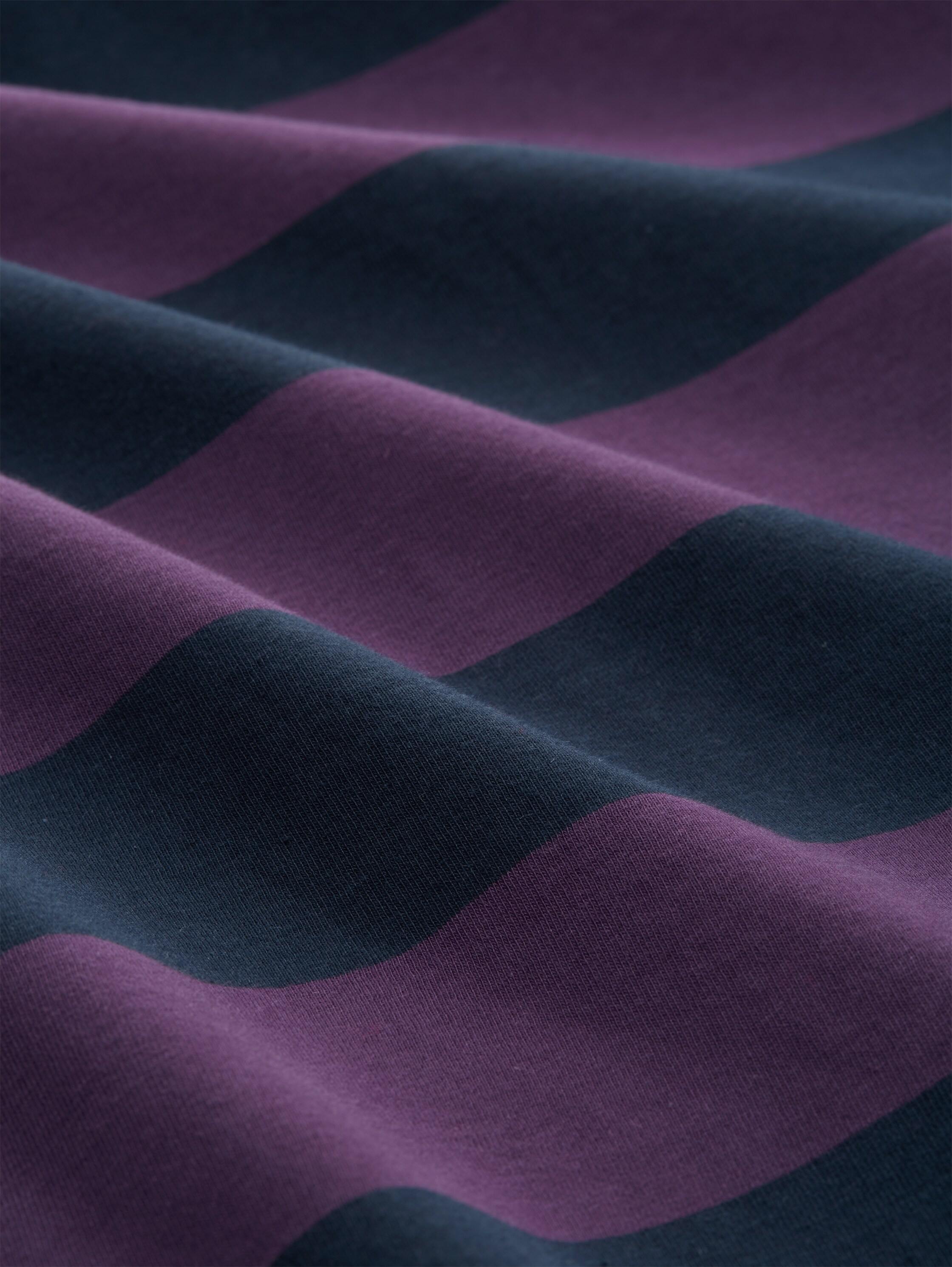 Pyjama-Set aus Baumwolle mit Streifenmuster - liladunkelringel - 