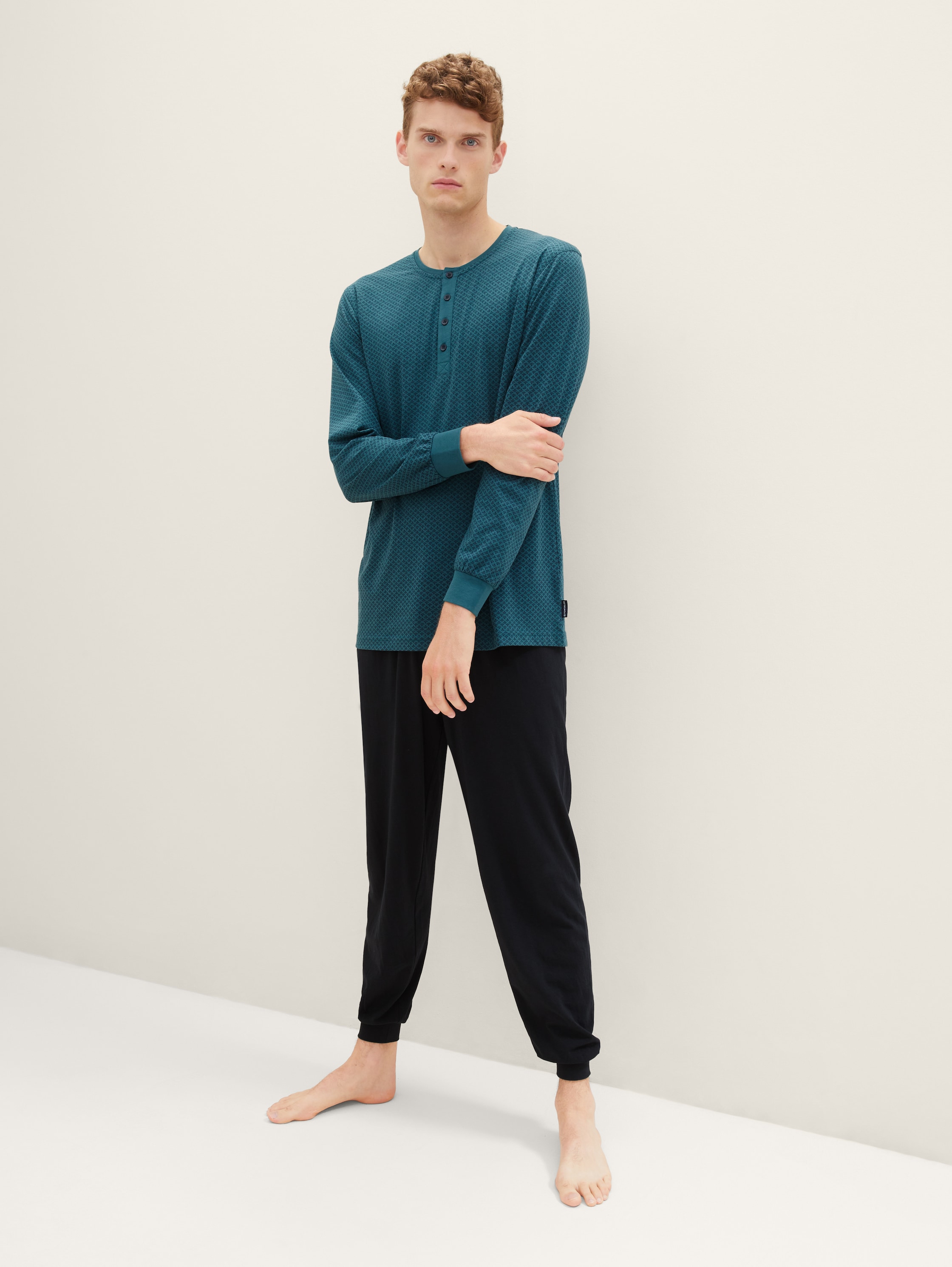 Gemustertes Pyjama - green-medium-allover