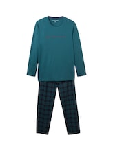 Ausgewählt, Pyjama mit Karomuster von Tom Tailor, grün