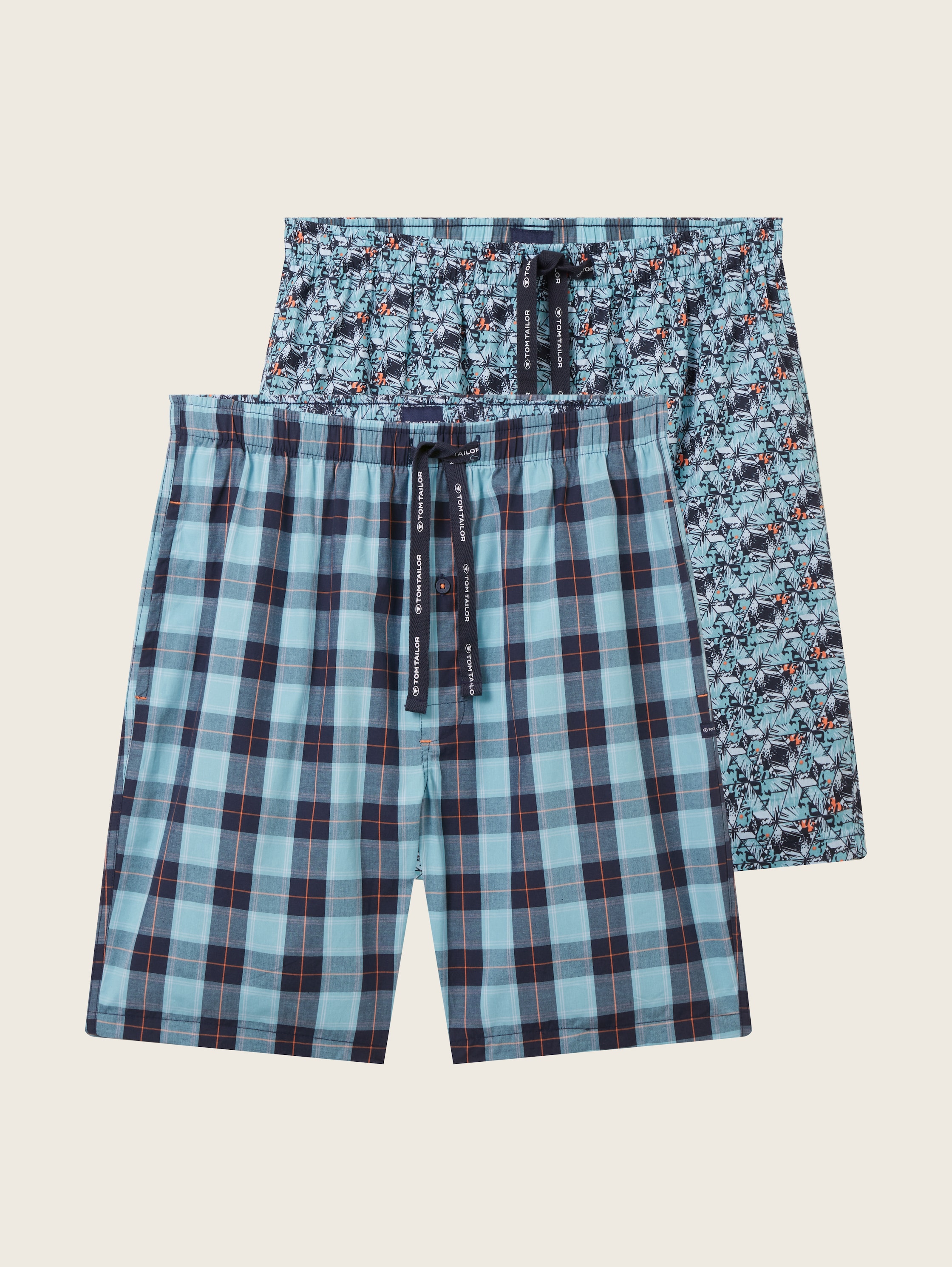 Patterned Bermudas in a pack of 2 - green-medium-allover - Front product view