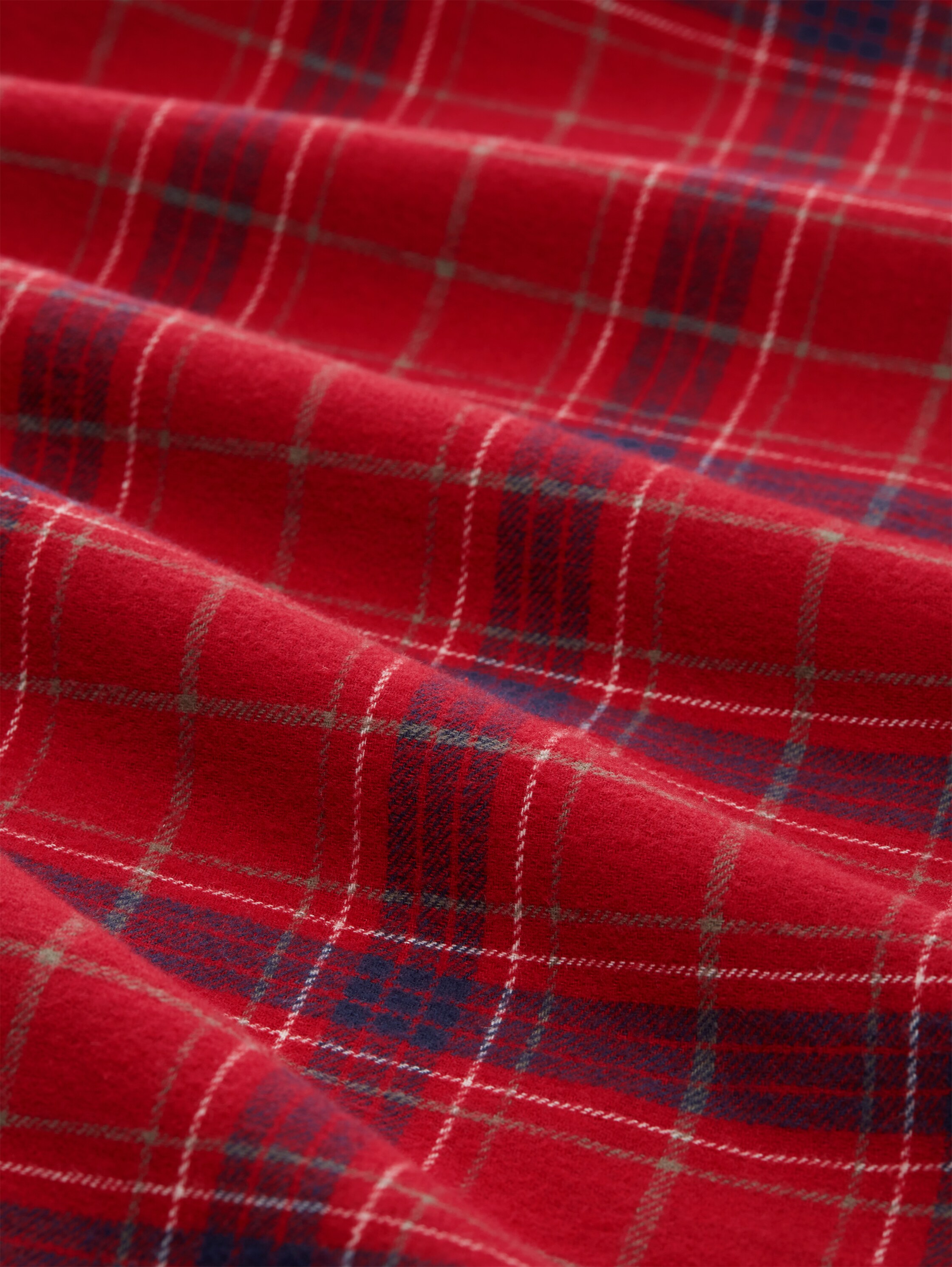 Pyjama mit Karomuster - red-medium-check - Material-Ansicht