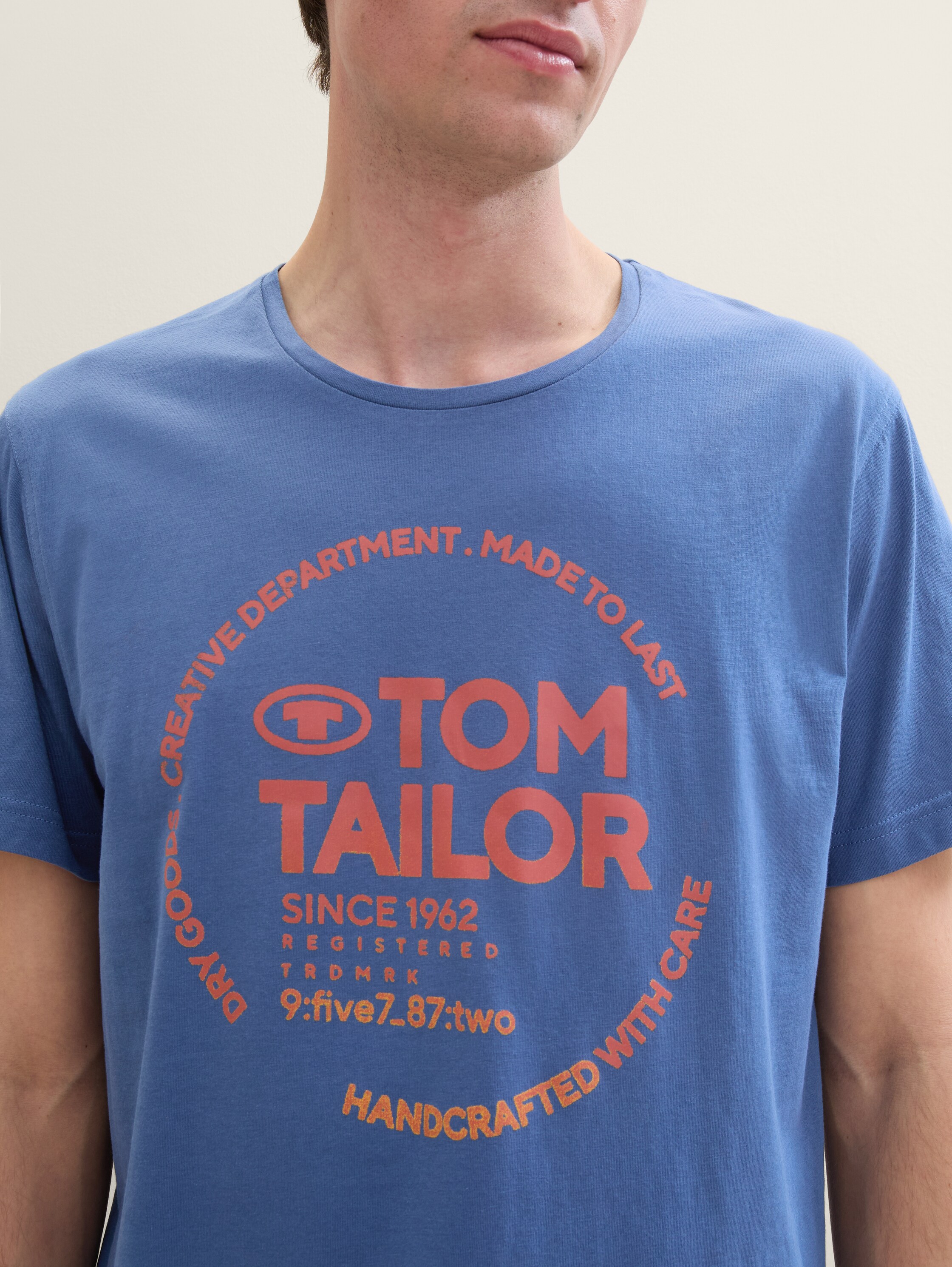 Pyjama-Set aus Baumwolle mit logo-Print - bluemediumsolid - 