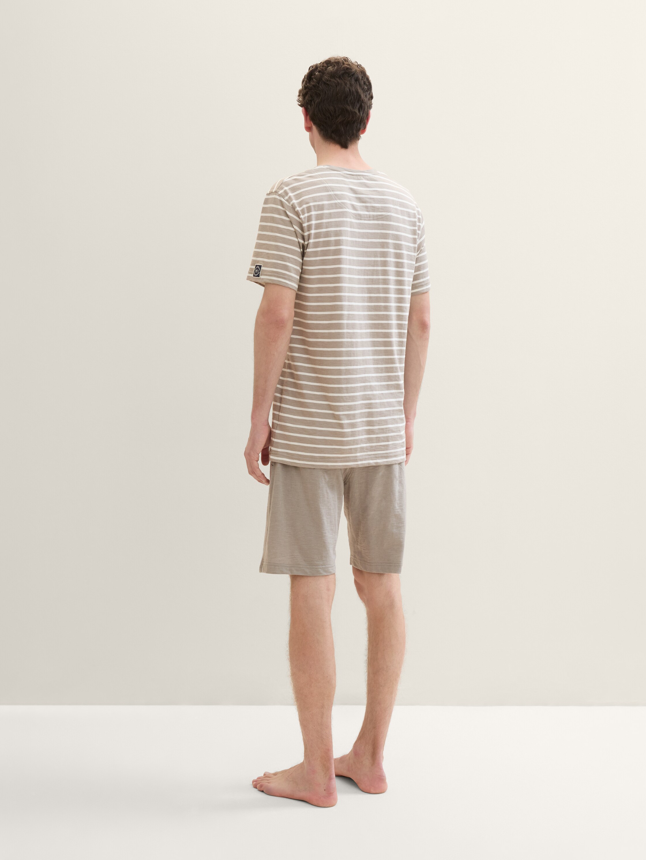 Pyjamaset met gestreept patroon - greymediumstripes - 