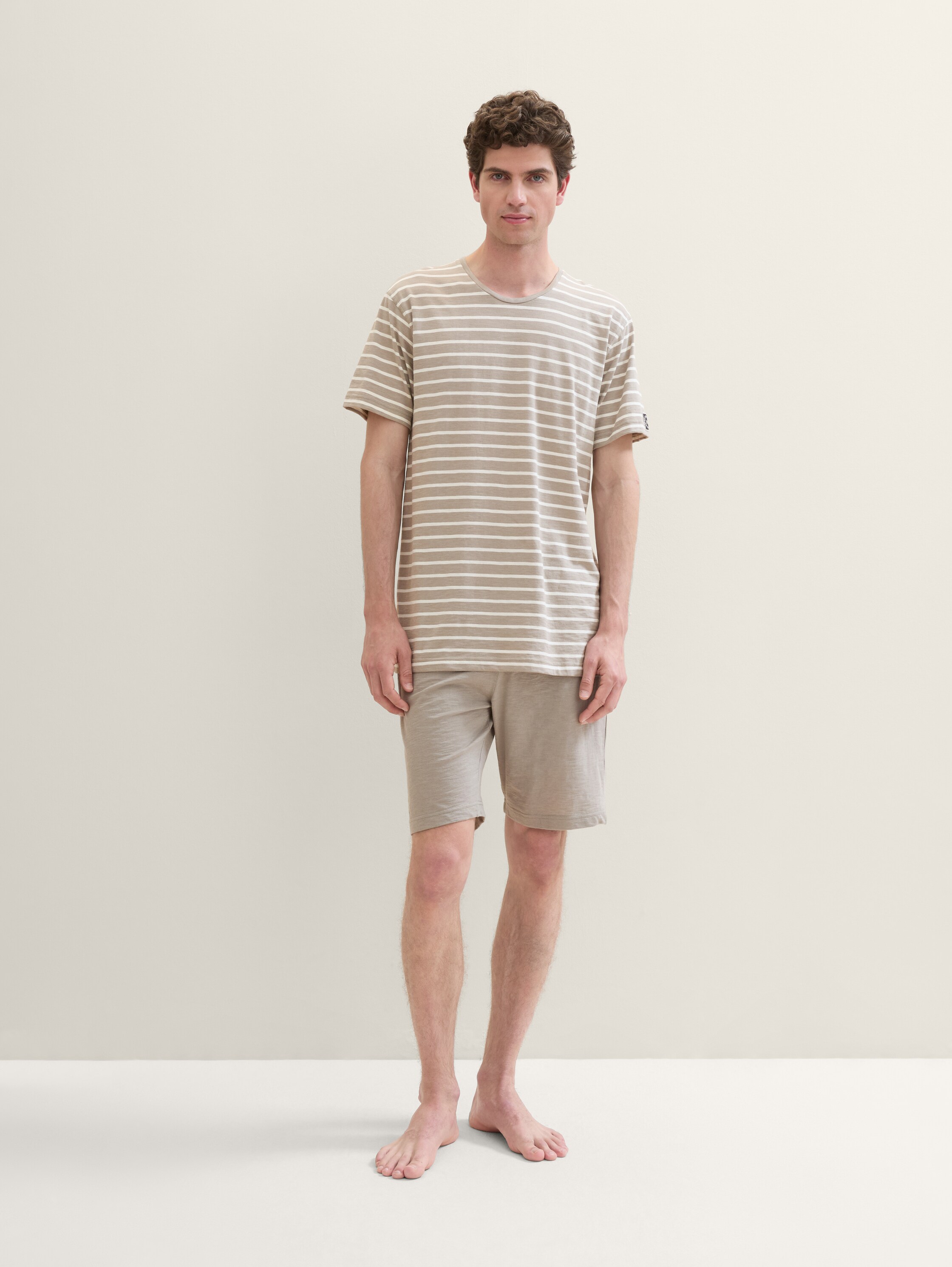 Pyjamaset met gestreept patroon - greymediumstripes - 