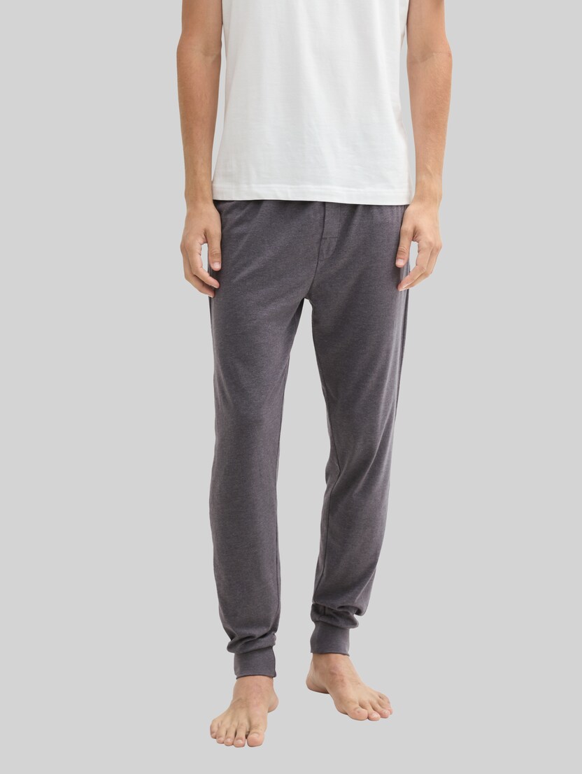 Pyjama-Hose in Melange-Optik von Men, grey-dark-melange