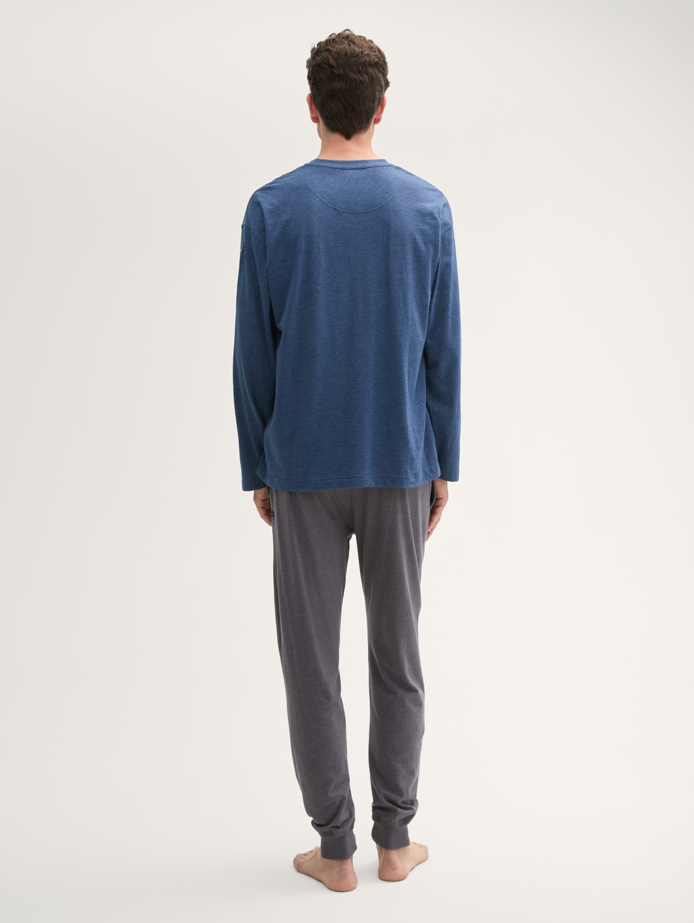 Pyjama-Hose mit Kordelzug - greydarkmelange - 