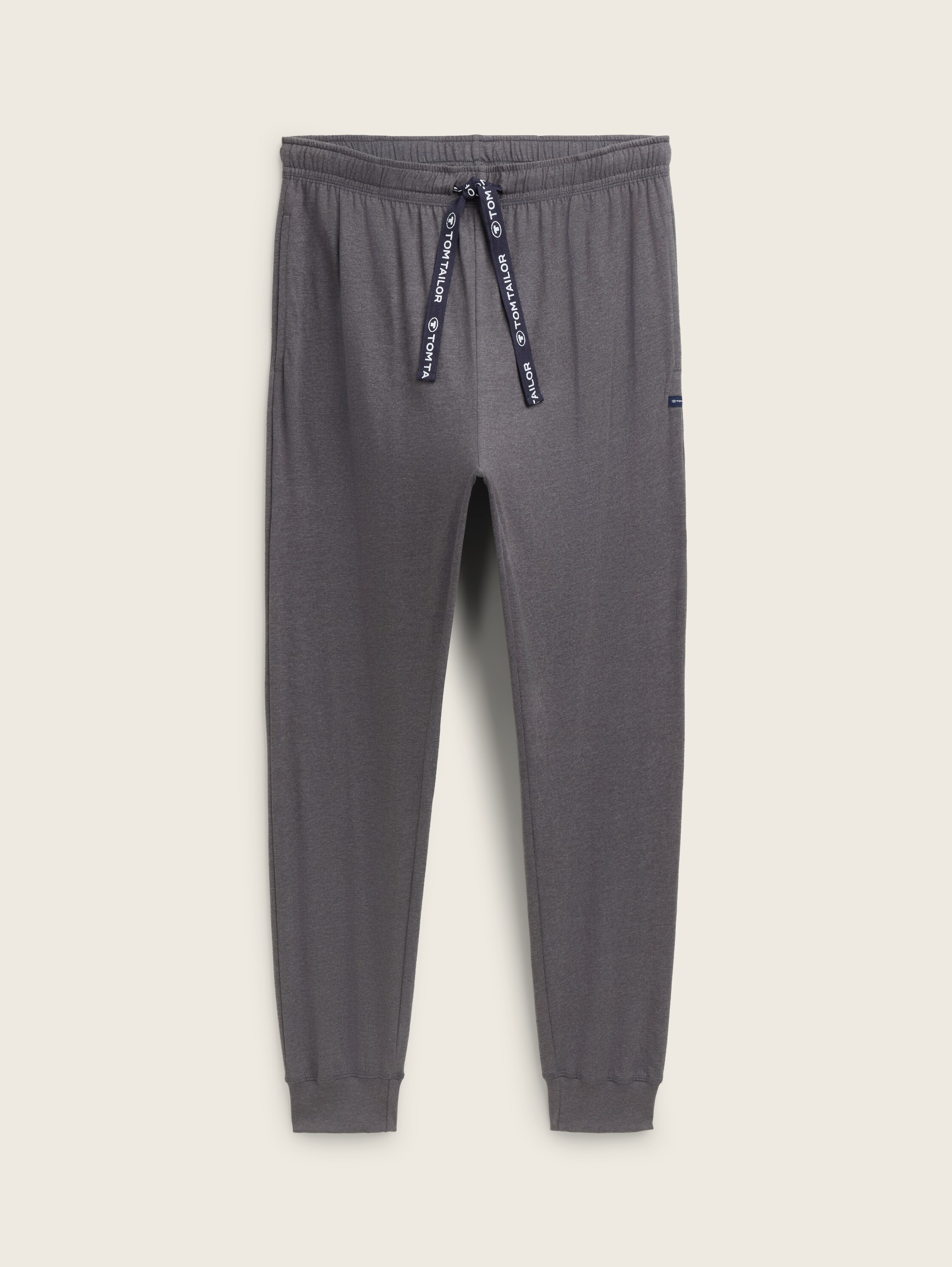 Pyjama-Hose mit Kordelzug - greydarkmelange - 