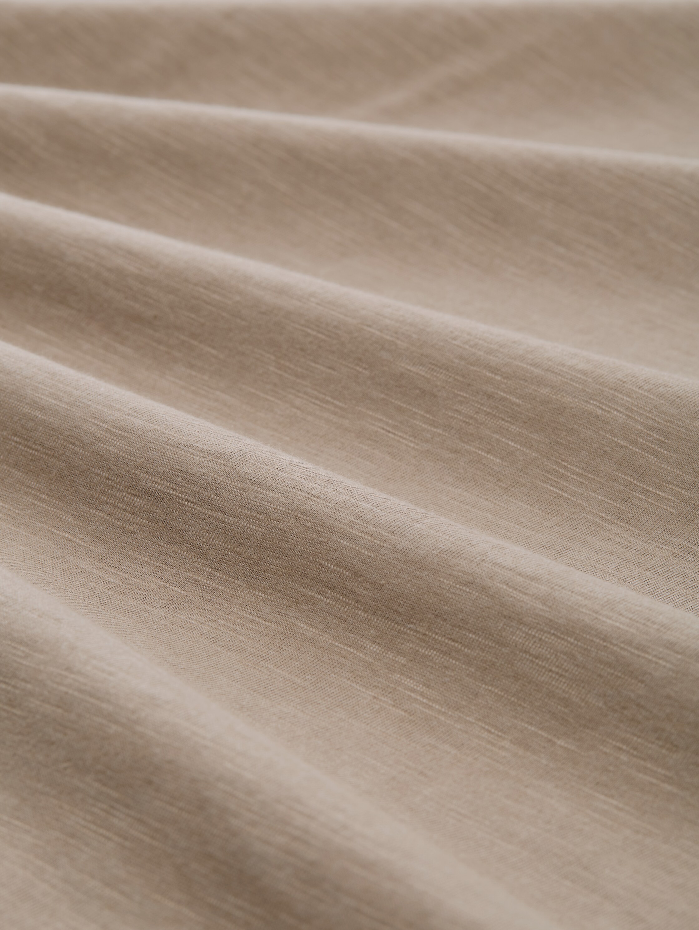 Pyjama Langarmshirt in Melange-Optik - greymediummelange - 