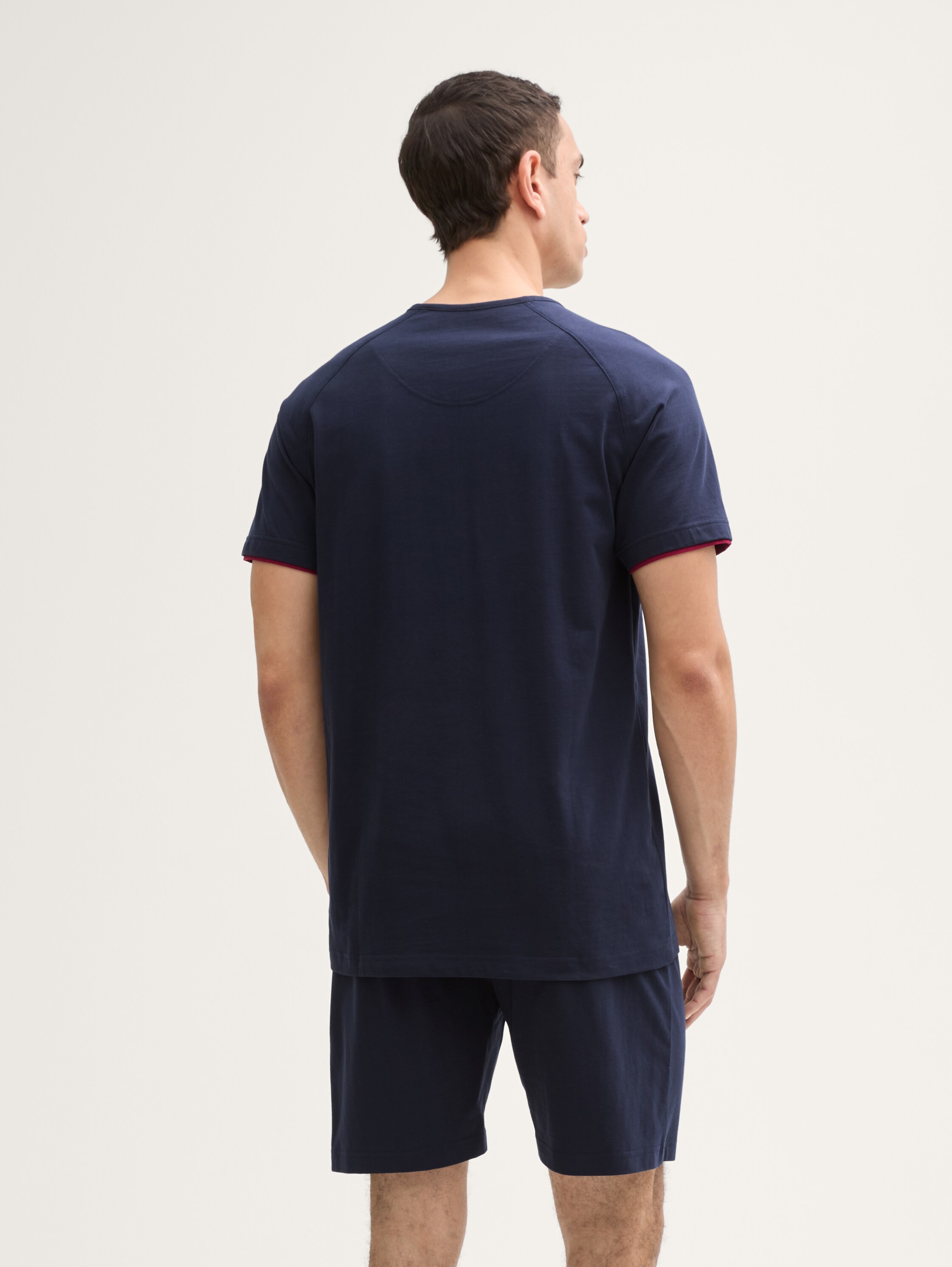 Pyjama-Set aus Baumwolle - ltblue_uni - 