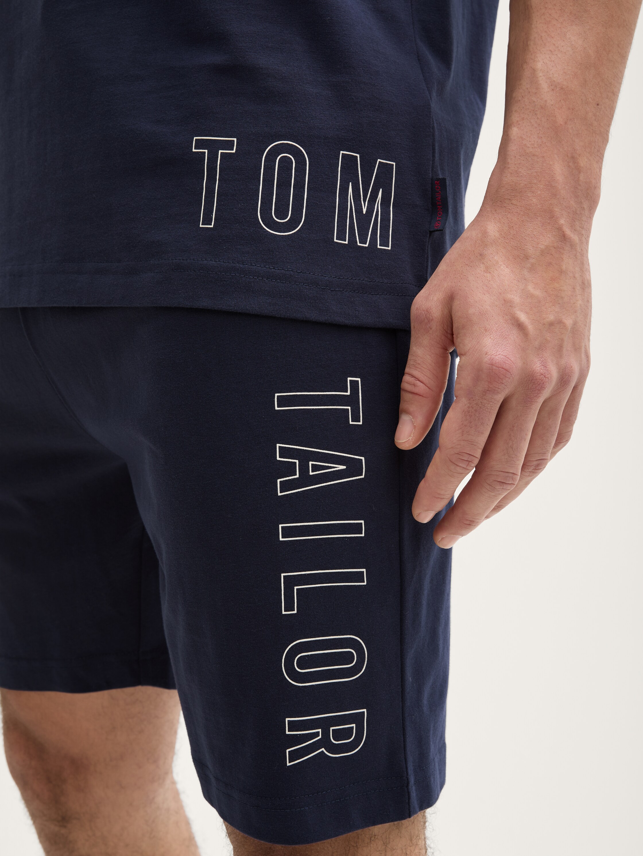 Pyjama-Set aus Baumwolle - ltblue_uni - 