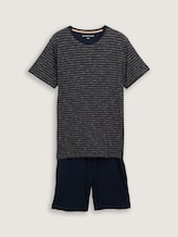 Pyjamaset met streepjesmotief - blue stripe - Product vooraanzicht