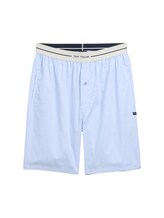 Geselecteerd, Katoenen bermuda met streeppatroon door Tom Tailor, blauw