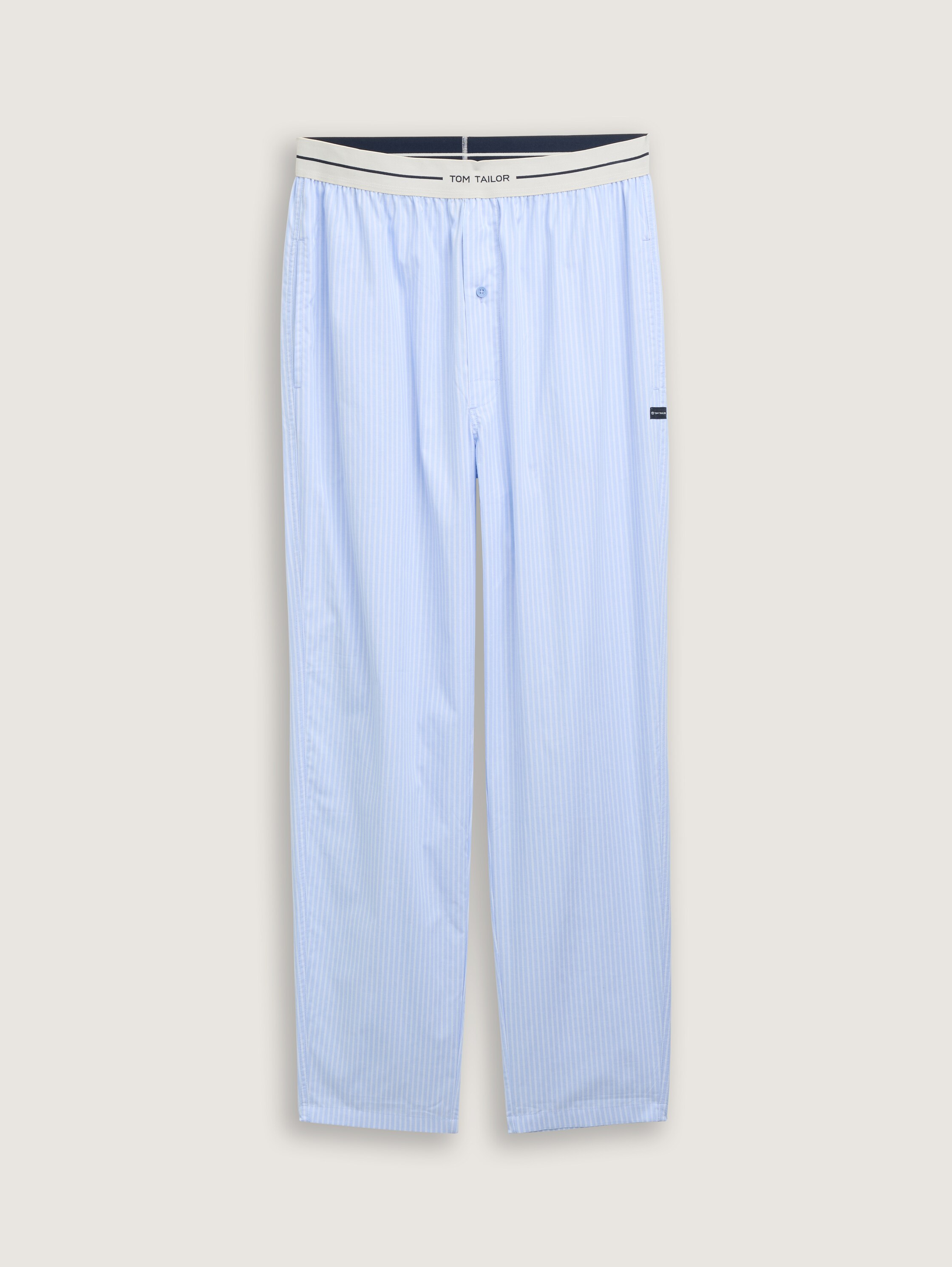 Pyjama-Hose aus Baumwolle - bluelightstripe - 