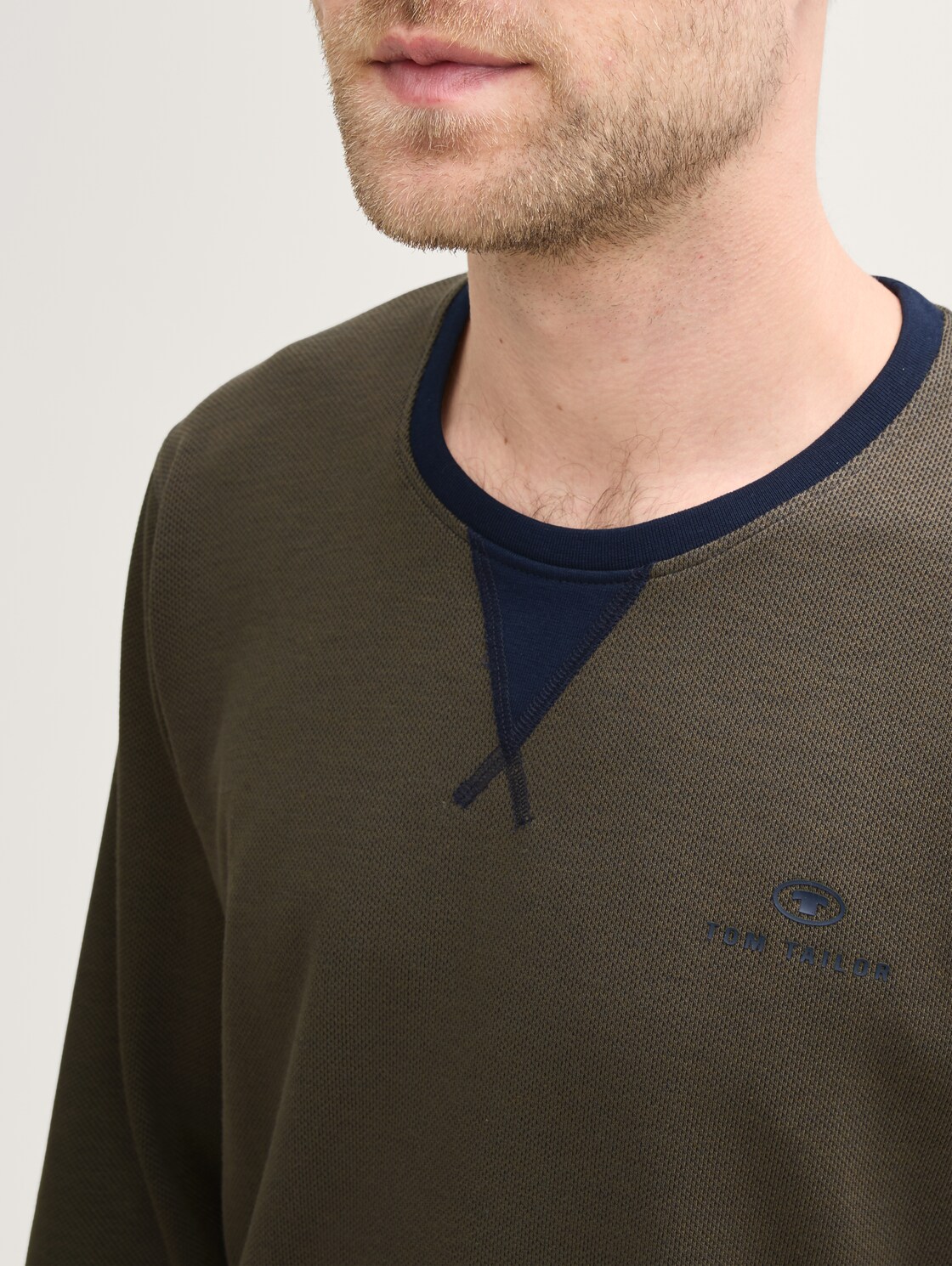 Pyjama-Set mit Logo-Print und Kordelzug - green-dark-multicolor