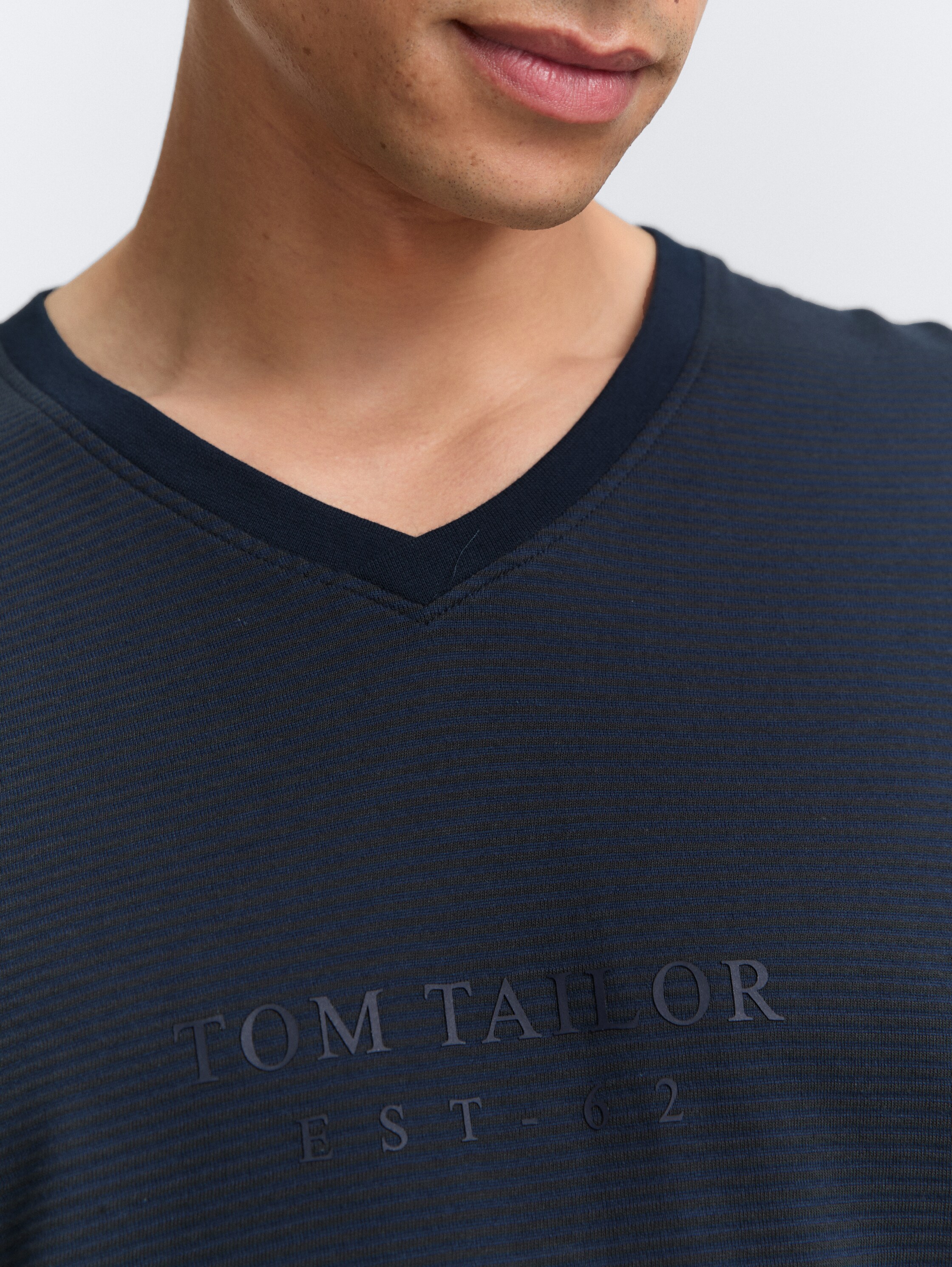 Ripp Pyjama-Set - blue-dark-solid