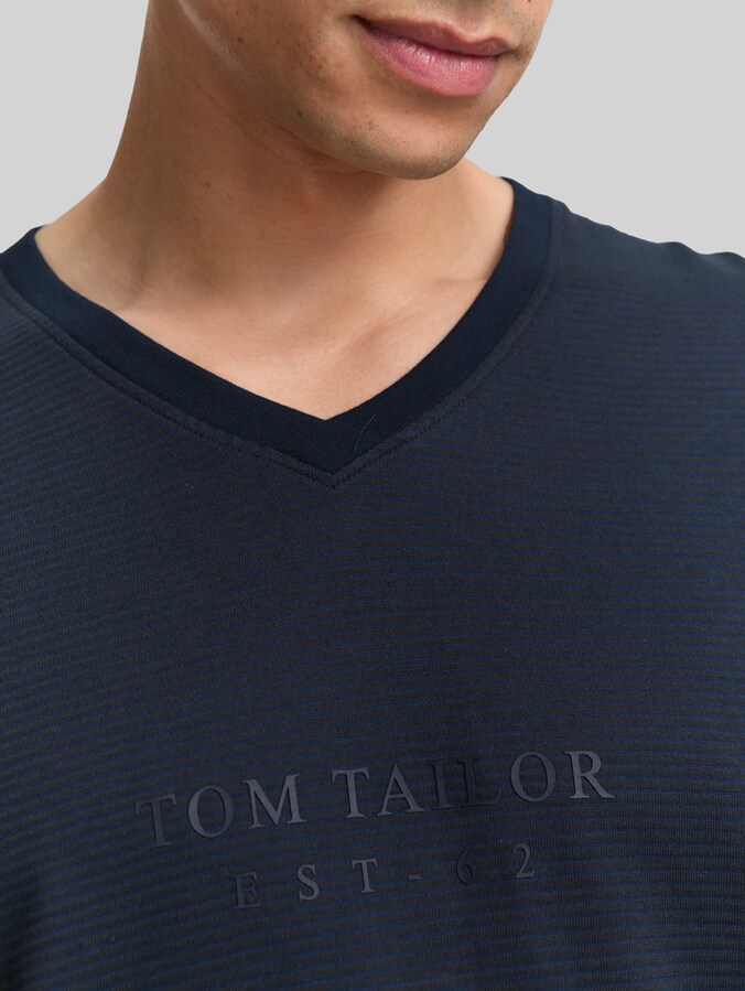 Ripp Pyjama-Set von Men, blue-dark-solid