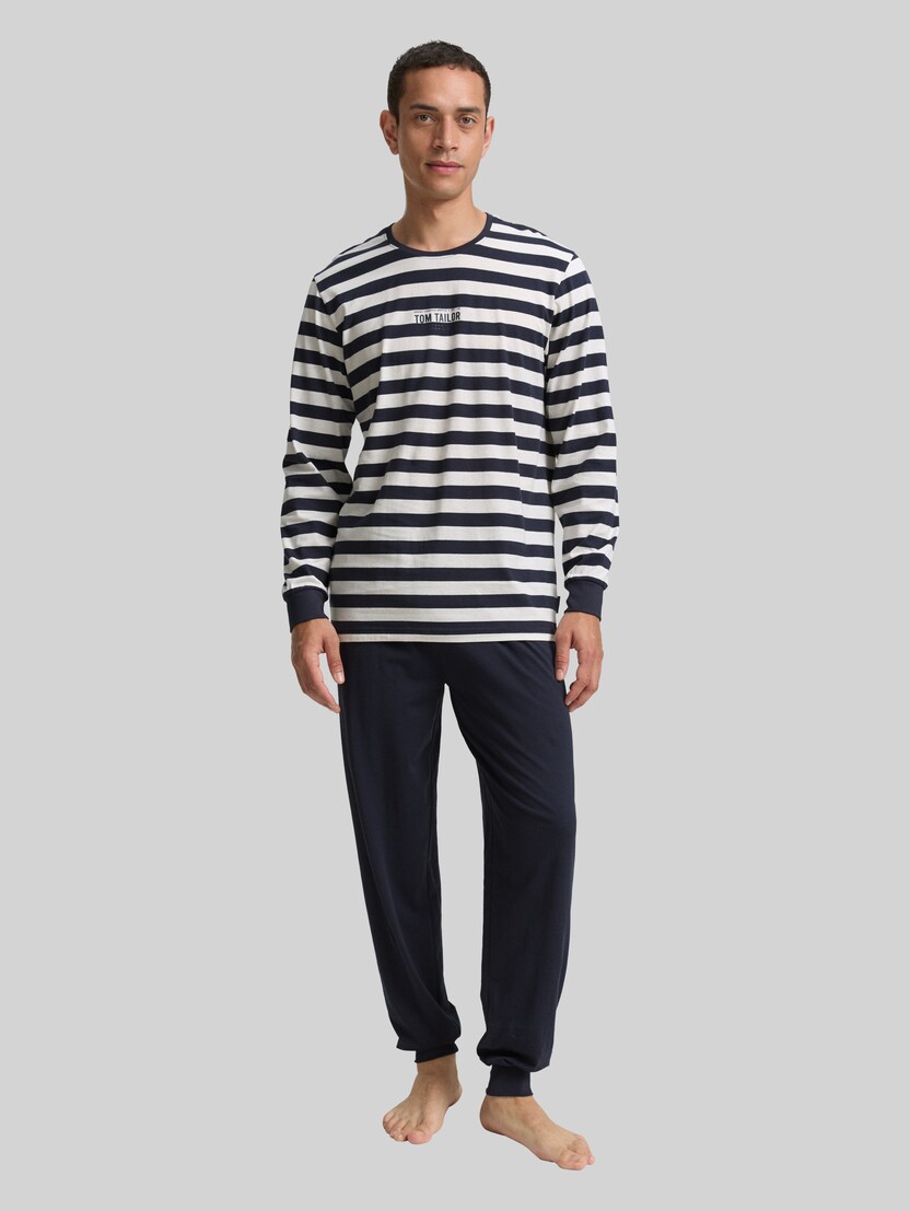 Pyjama-Set mit Streifenmuster von Men, blue stripes