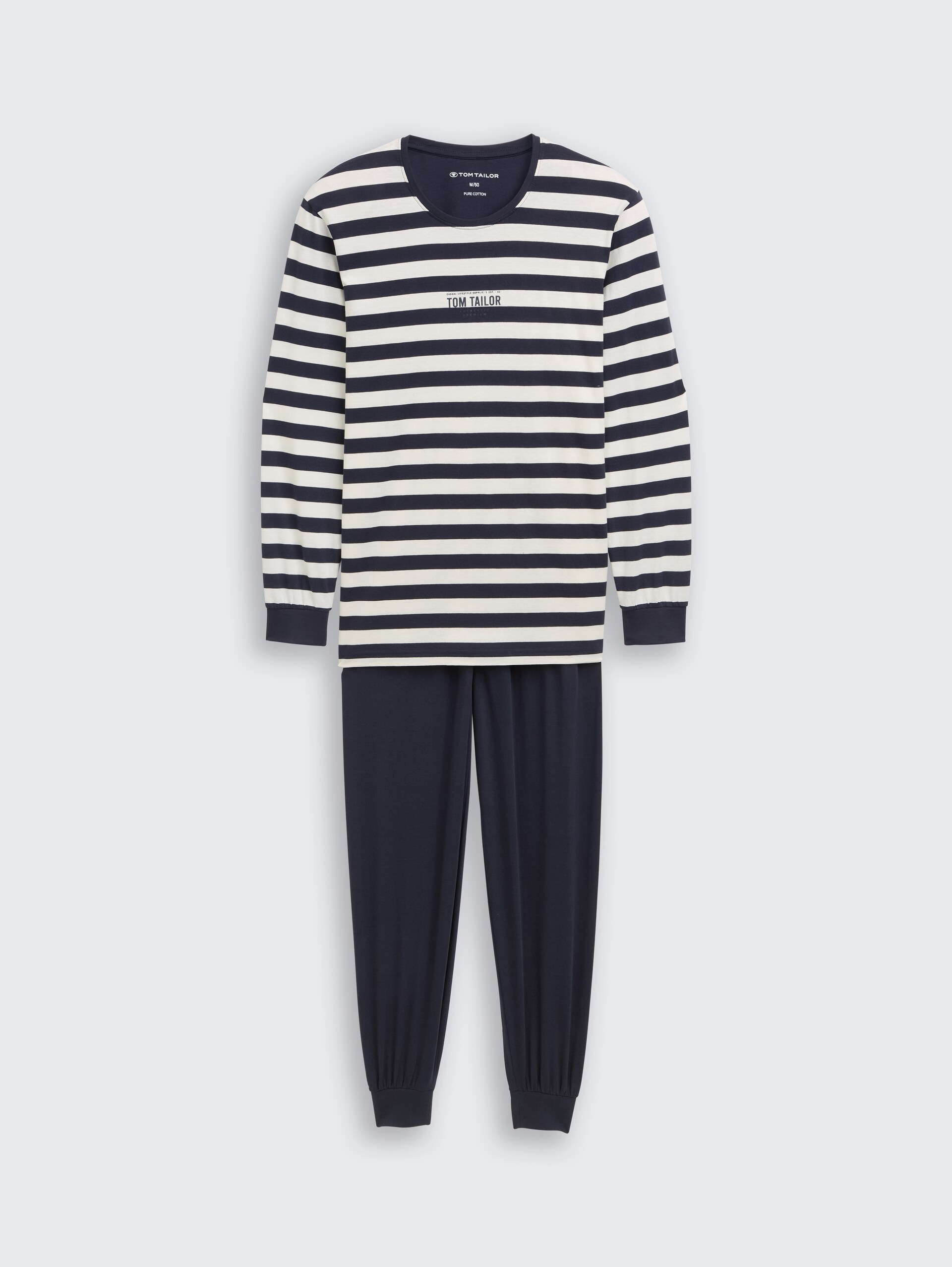 Pyjamaset met gestreept patroon - blue stripes - Product vooraanzicht