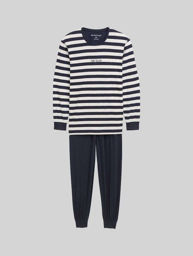 Pyjama-Set mit Streifenmuster von Men, blue stripes