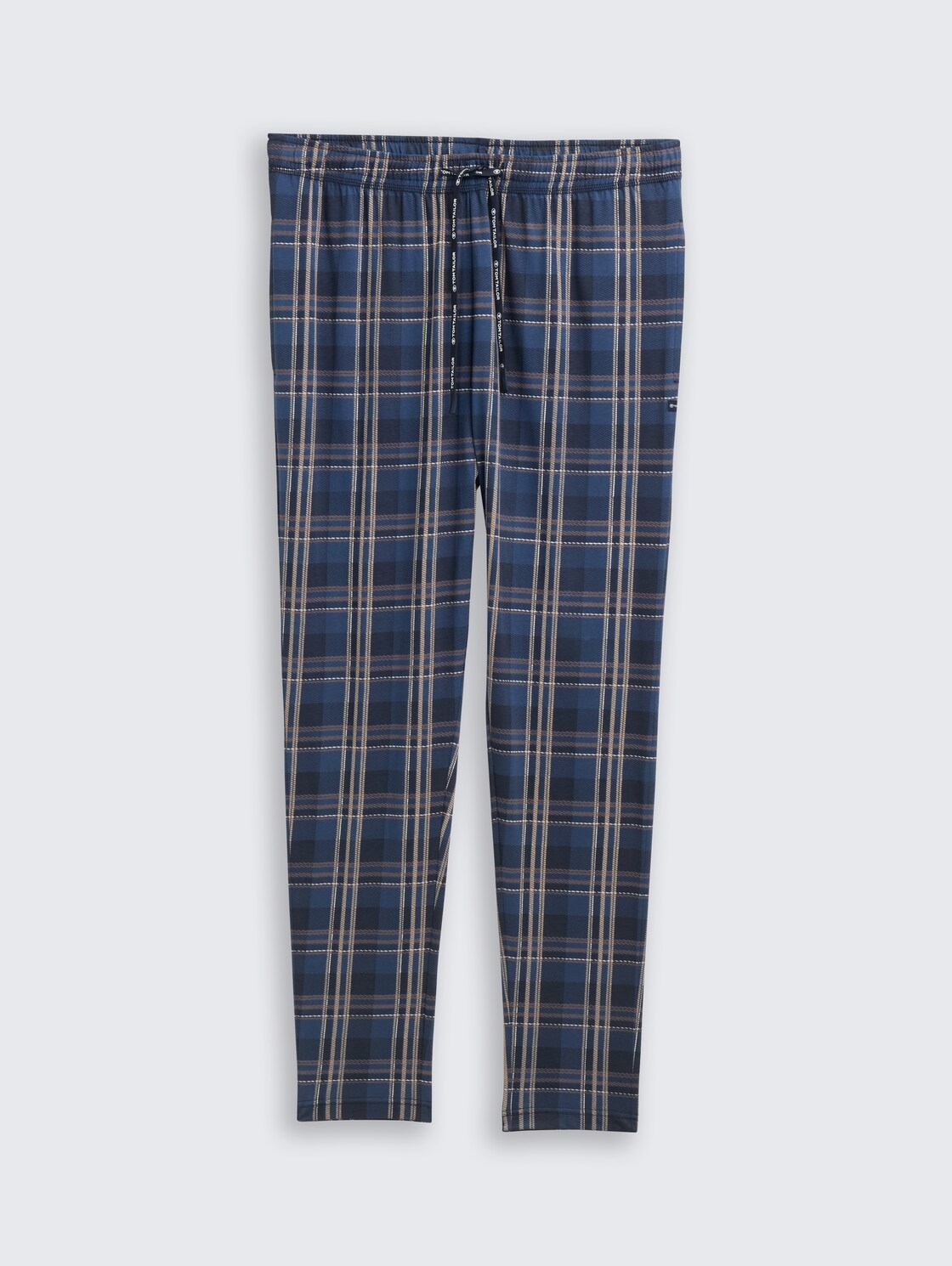 Pyjama-Hose mit Karomuster - blue-medium-check - Vorder-Produkt-Ansicht