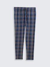 Pyjama-Hose mit Karomuster - blue-medium-check - Vorder-Produkt-Ansicht