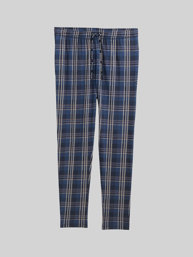 Pyjama-Hose mit Karomuster von Men, blue-medium-check