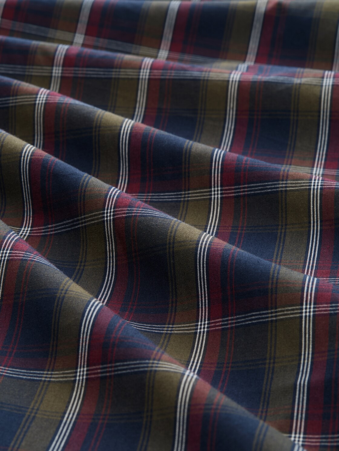 Pyjama-Hose mit Karomuster - blue-dark-check - Material-Ansicht