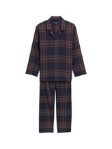 Selected, Pyjama set with checked pattern by Tom Tailor, brown