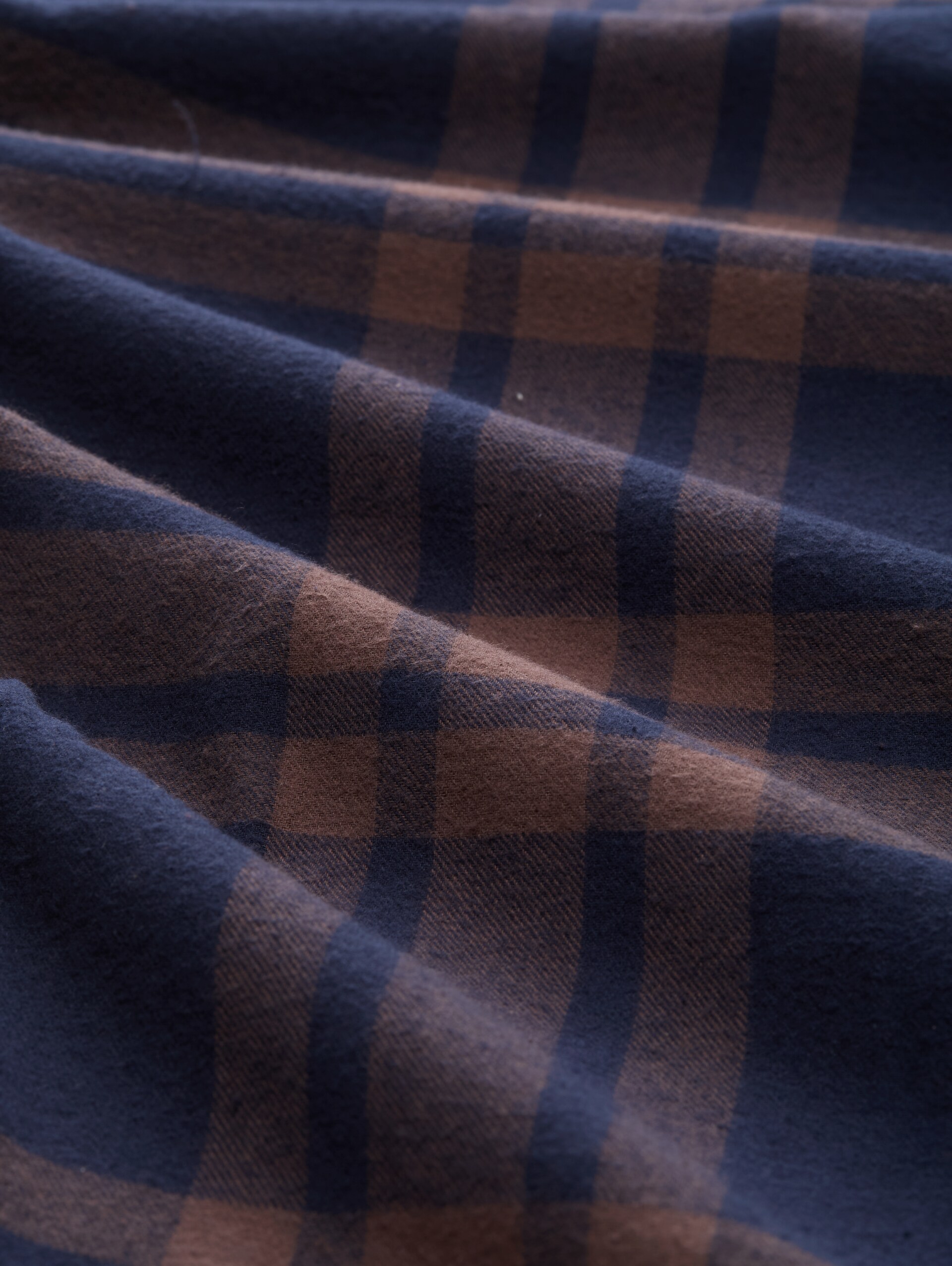Pyjama-Hose mit Karomuster - braun-dunkel-Karo - Material-Ansicht