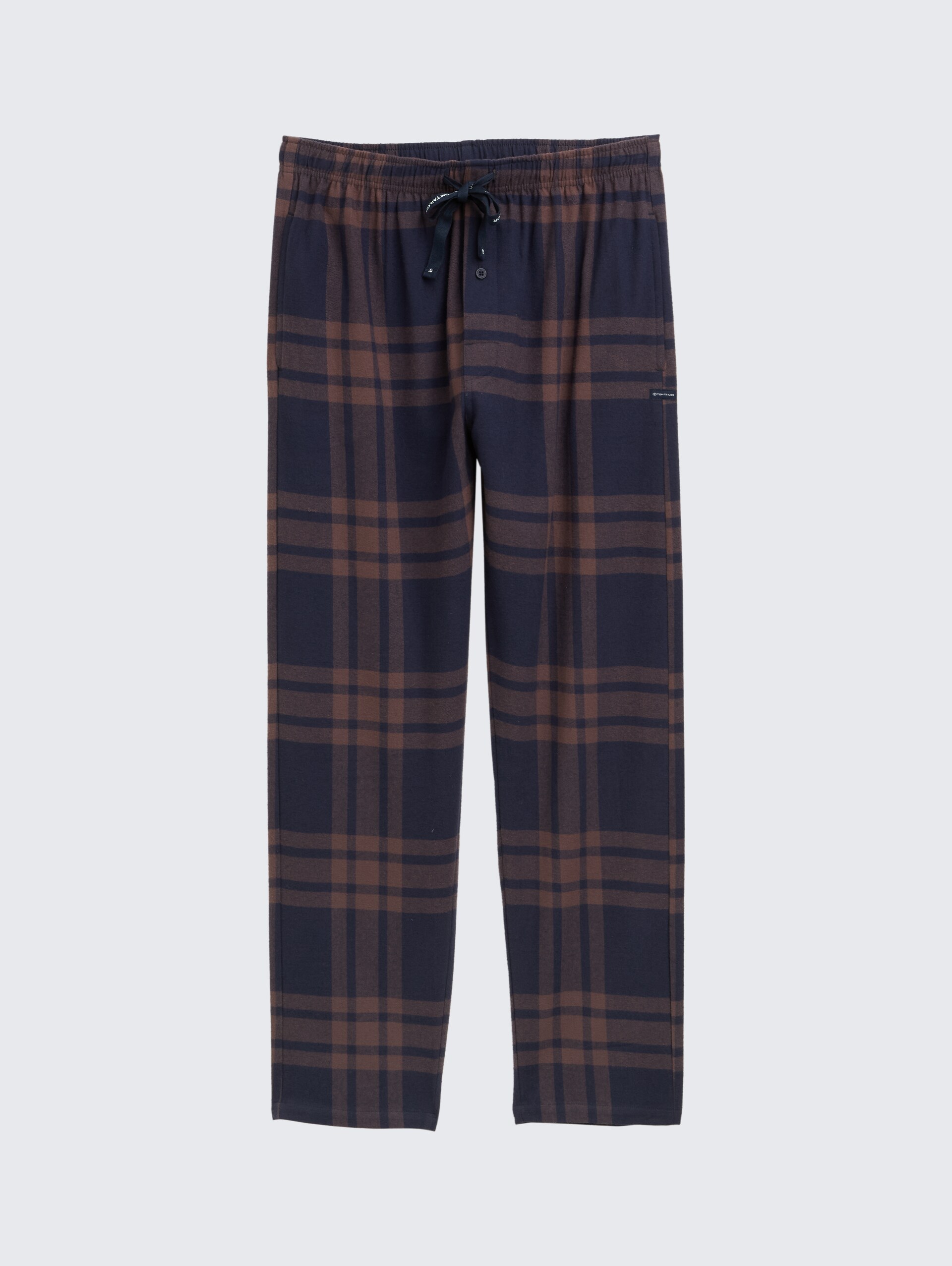 Pyjama-Hose mit Karomuster - braun-dunkel-Karo - Vorder-Produkt-Ansicht