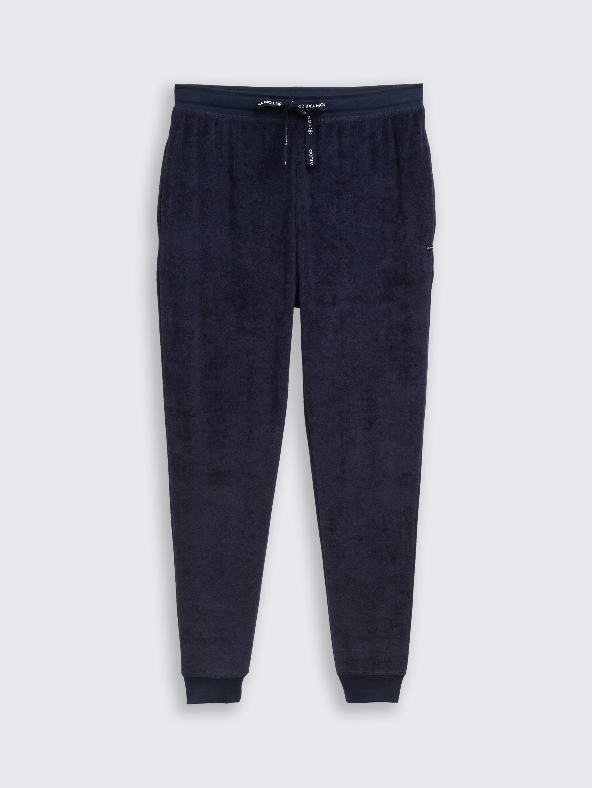 Pyjama-Hose mit Struktur - blue-dark-solid - Vorder-Produkt-Ansicht