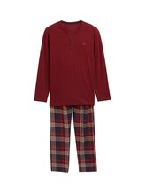 Selected, Pyjama set with checked pattern by Tom Tailor, red