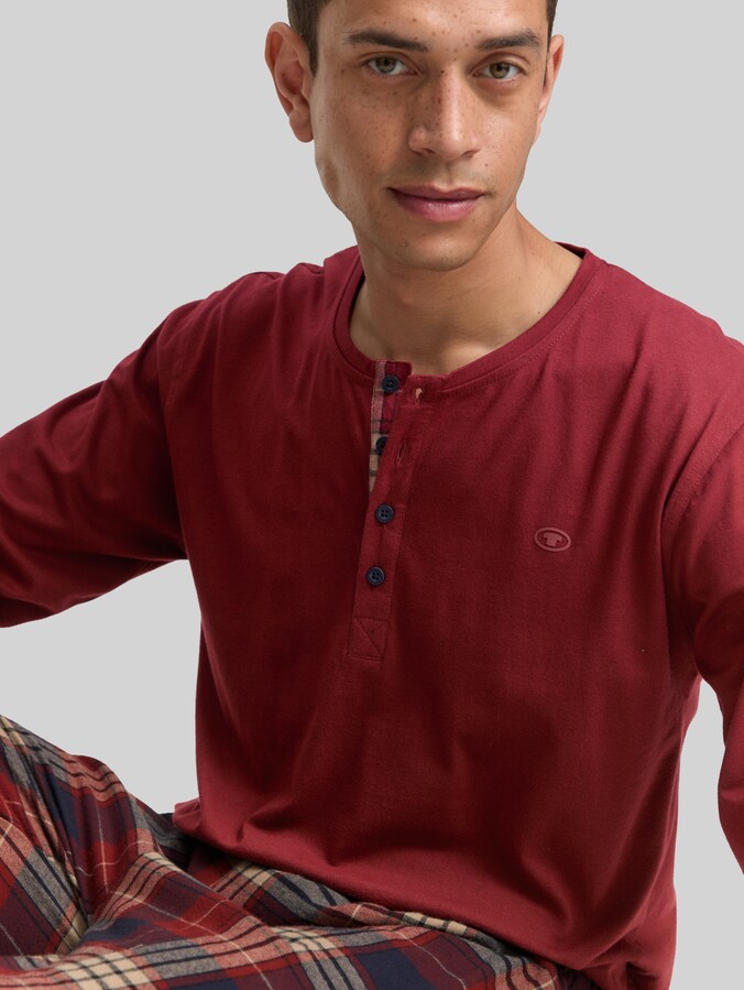 Pyjama-Set mit Karomuster von Men, red-medium-check