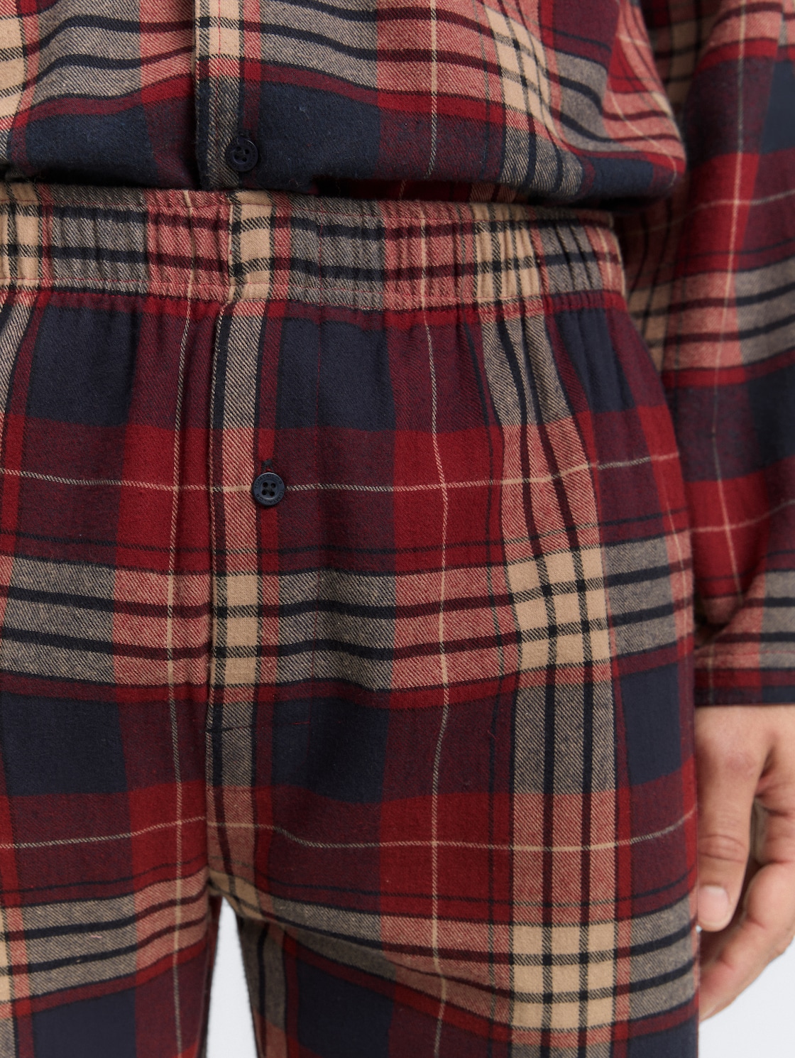 Pyjama-Set mit Karomuster - red-medium-check