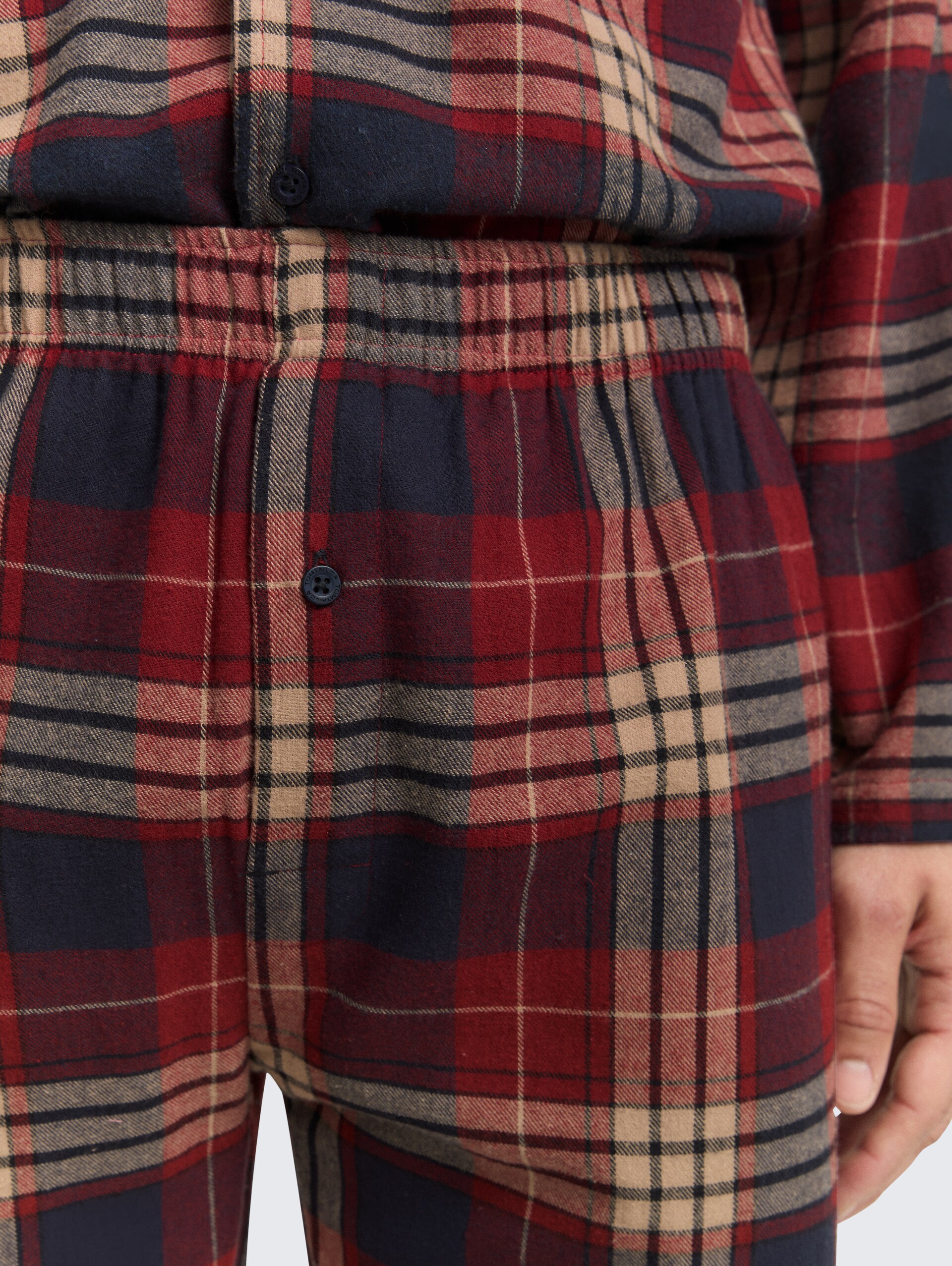 Pyjama-Set mit Karomuster - red-medium-check