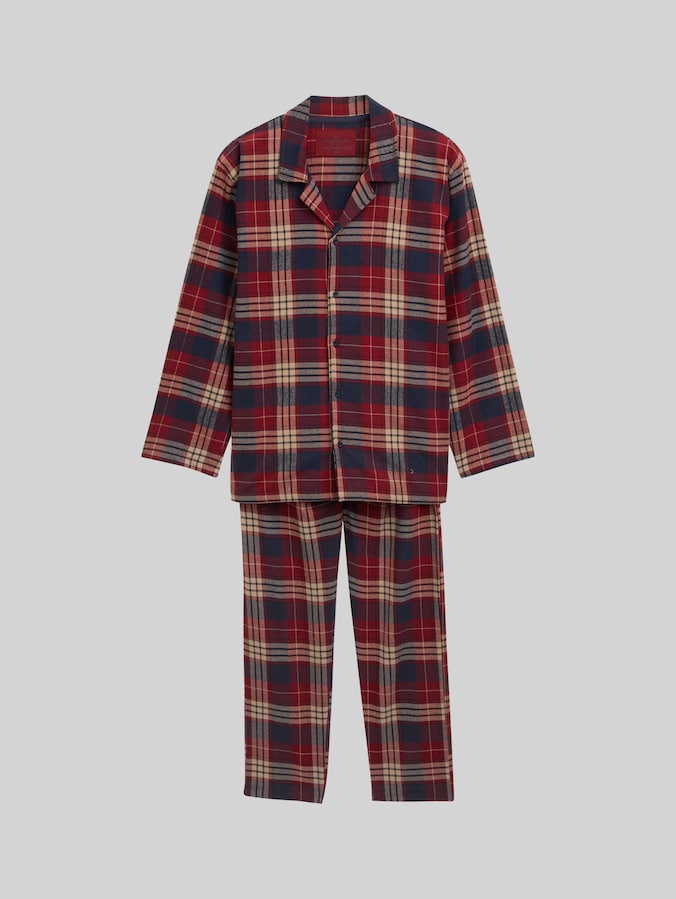Ensemble de pyjama à carreaux par Men, red-medium-check