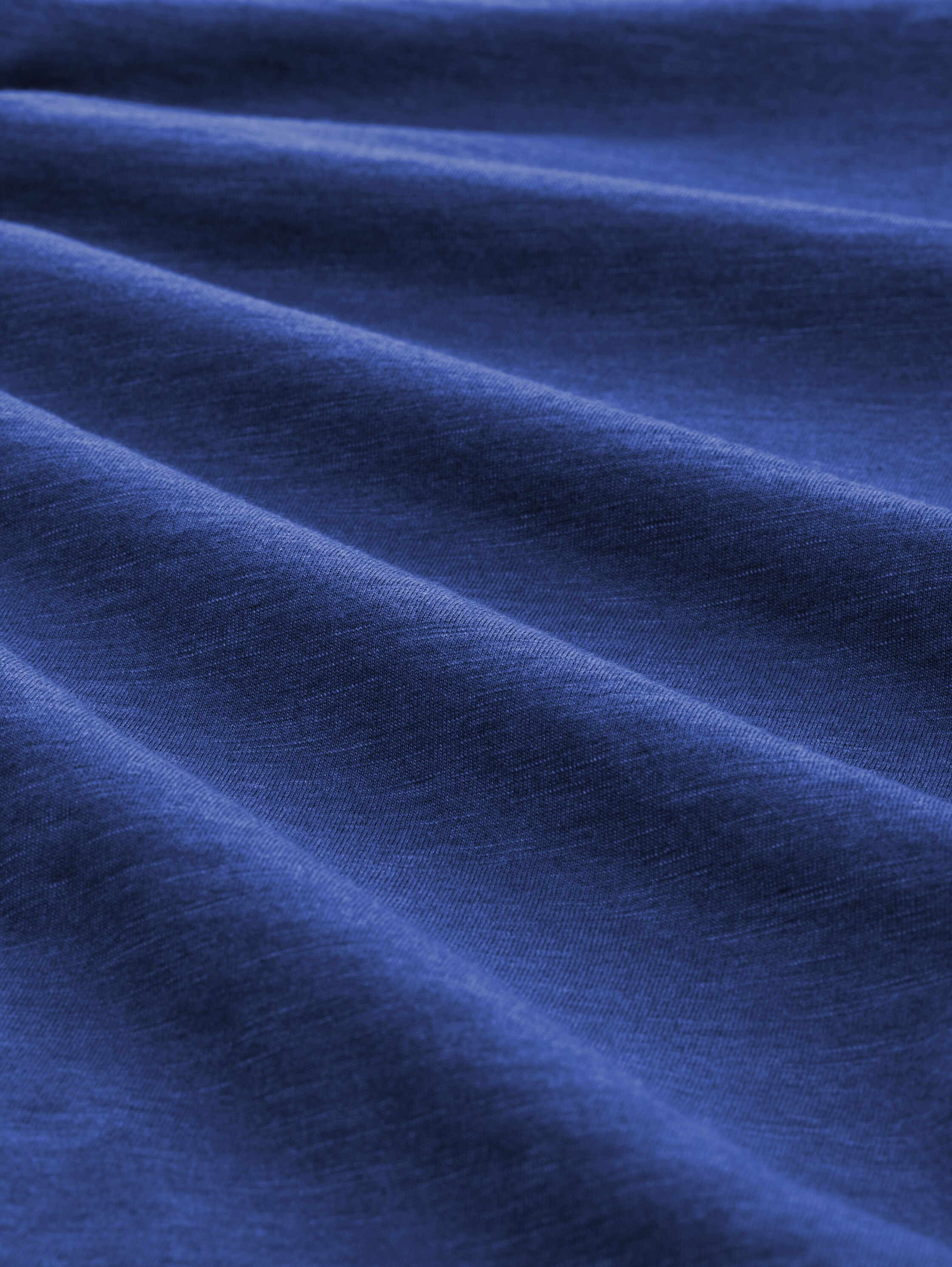 Pyjama trousers in a melange look - blue-medium-solid - Material view