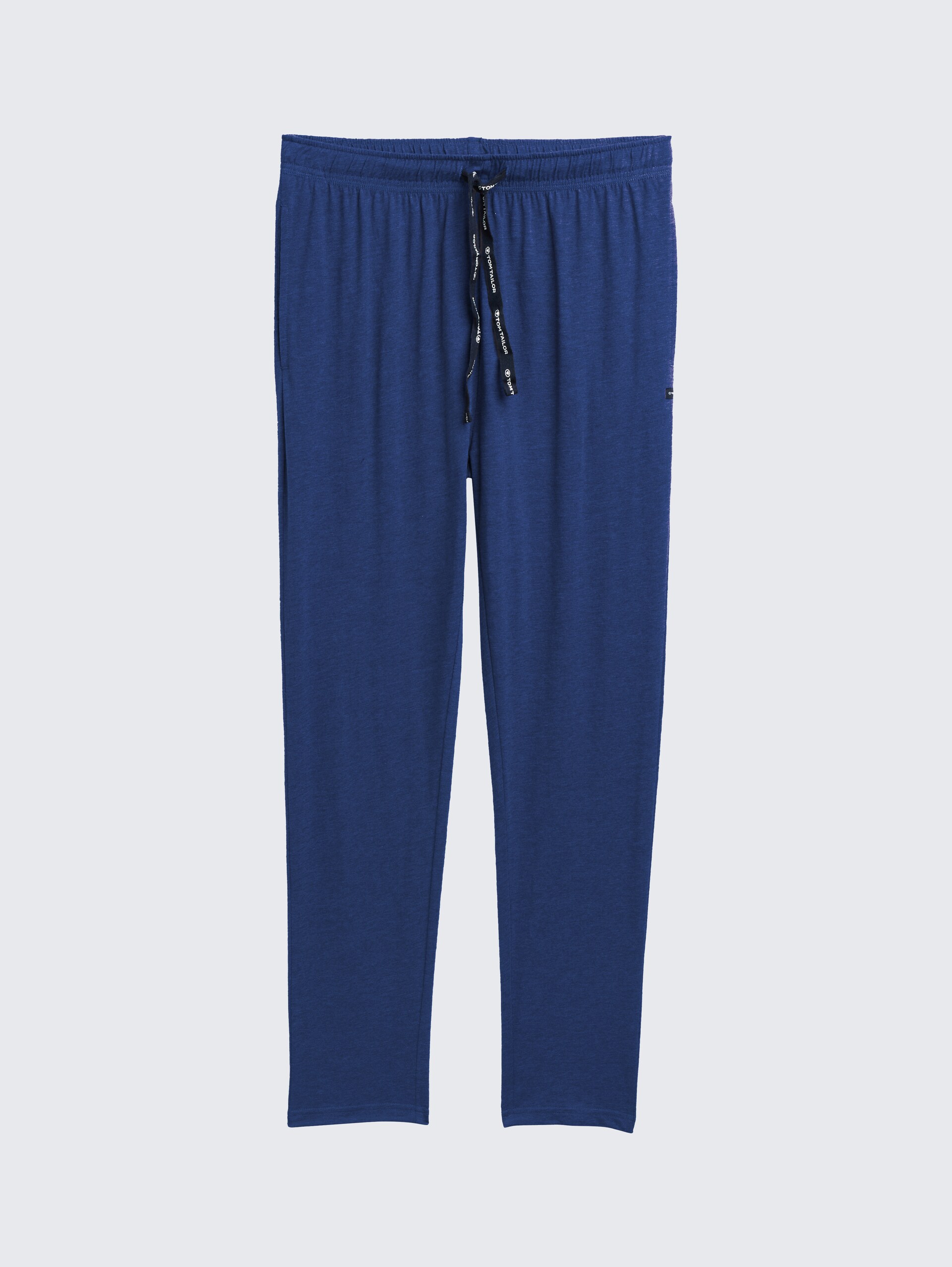 Pyjama-Hose in Melange-Optik - blue-medium-solid - Vorder-Produkt-Ansicht