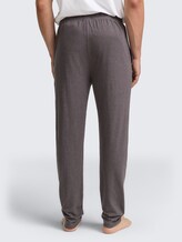 Pyjama-Hose in Melange-Optik - grey-dark-melange - Auschnitt Model-Rückansicht