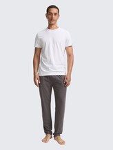 Pyjama-Hose in Melange-Optik - grey-dark-melange