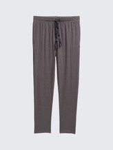 Pyjama-Hose in Melange-Optik - grey-dark-melange - Vorder-Produkt-Ansicht