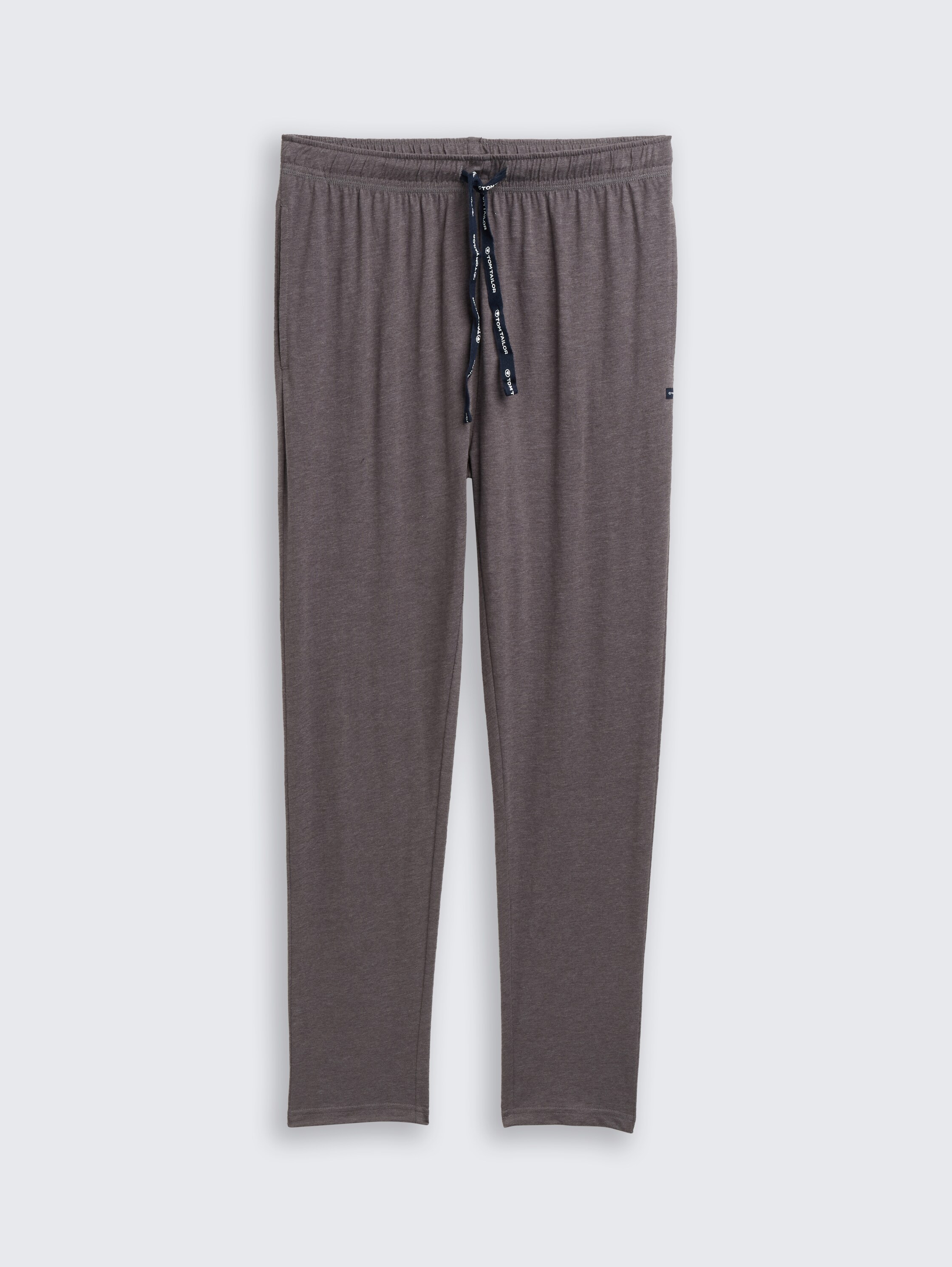 Pyjama trousers in a melange look - greydarkmelange - 