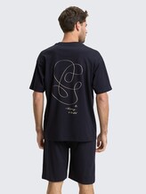 Ensemble de pyjama - blue-dark-solid - Découpe Vue arrière du modèle