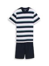 Ausgewählt, Pyjama-Set mit Streifenmuster von Tom Tailor, blau