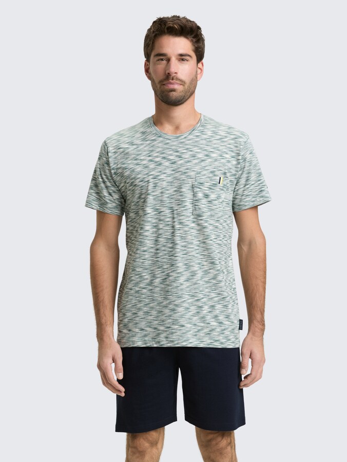 Pyjama-Set mit Muster von Men, green-medium-multi