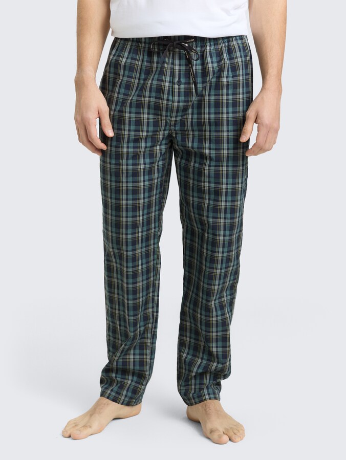 Pyjama-Hose aus Baumwolle von Men, blue-medium-check