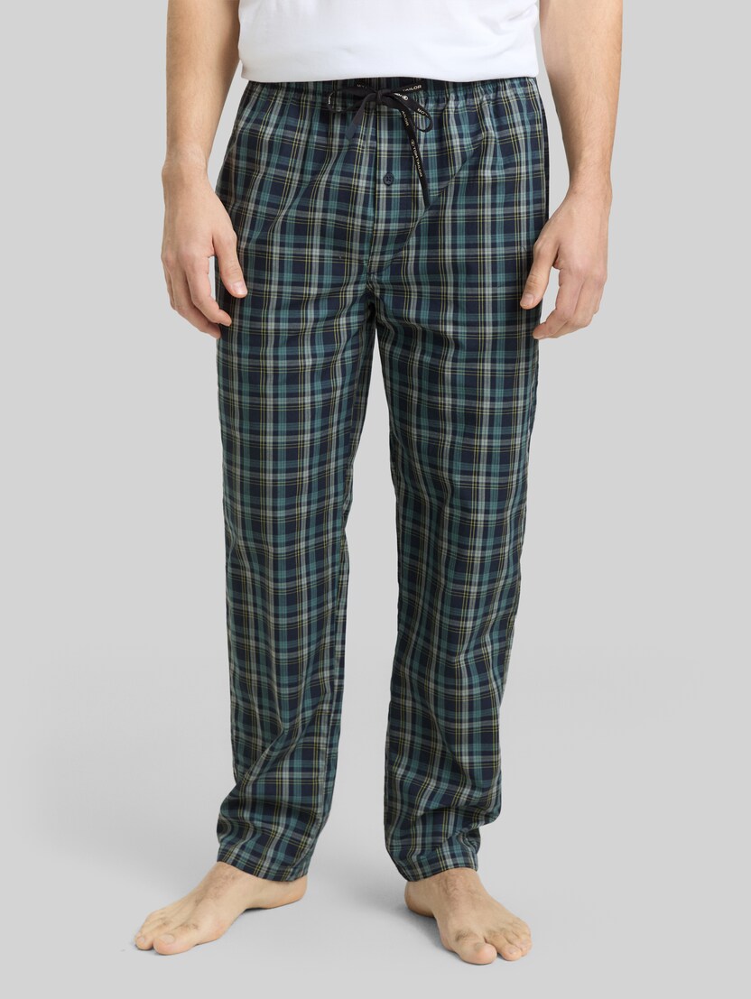 Pyjama-Hose aus Baumwolle von Men, blue-medium-check