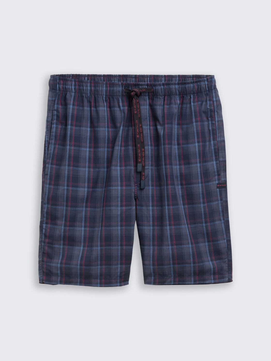 Boxer shorts with checked pattern - blue-dark-check - Front product view