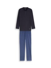 Ausgewählt, Pyjama-Set mit Karomuster von Tom Tailor, blau